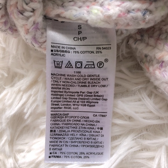 GUC GAP Multi-Colored Crew Neck Sweater - Picture 6 of 6